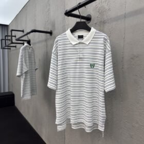 Balenciaga 25Ss Show Striped Polo Shirt 2