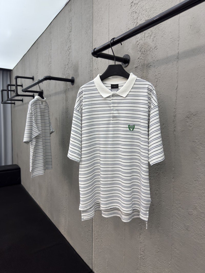 wsxc1752275899297_0.jpg Balenciaga 25Ss Show Striped Polo Shirt 2 - 图片 1