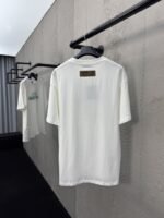 LV Beaded Round Neck Short Sleeve T-Shirt - 图片 2
