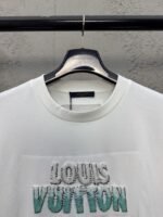 LV Beaded Round Neck Short Sleeve T-Shirt - 图片 3