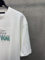 LV Beaded Round Neck Short Sleeve T-Shirt - 图片 5