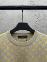 LV Old Flower Color Block Knit Short Sleeve - 图片 3