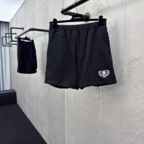 Balenciaga Embroidered Monogrammed Shorts