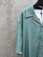 lv silk printed lapel short sleeve shirt - 图片 4