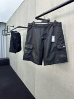 Prada Triangle Label Recycled Nylon Shorts