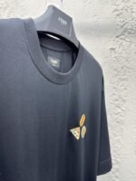 fendi Gourmet Pattern Embroidered Short Sleeve Black - 图片 8