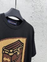 lv letters cartoon print short sleeve t-shirt - 图片 8