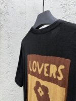 lv letters cartoon print short sleeve t-shirt - 图片 9