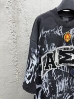 Balenciaga Manchester United Cement Graffiti Aged Short Sleeve 1 - 图片 4