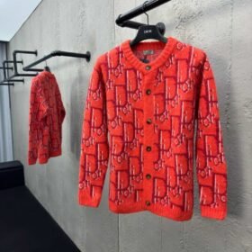 Dior Jacquard Knit Mohair Cardigan 1