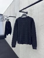 Lv twisted double-breasted knit cardigan - 图片 2