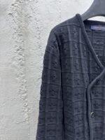 Lv twisted double-breasted knit cardigan - 图片 4