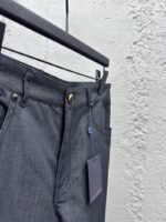 Lv 25Ss new black cotton turn-up shorts - 图片 8