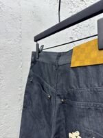 Lv 25Ss new black cotton turn-up shorts - 图片 9