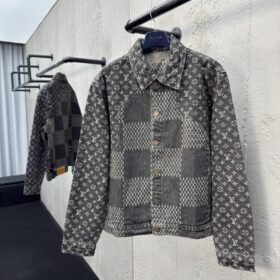 Lv co-branded nigo jacquard denim jacket 2