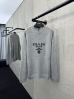Prada Chest Logo Appliqué Sweater 3