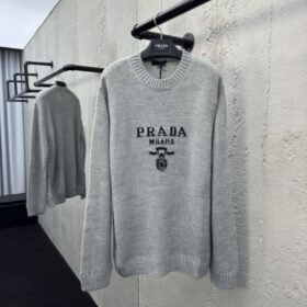Prada Chest Logo Appliqué Sweater 3