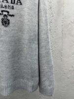 Prada Chest Logo Appliqué Sweater 3 - 图片 7