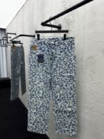 Lv jacquard workwear jeans