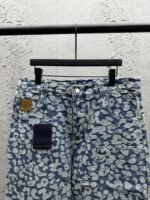 Lv jacquard workwear jeans - 图片 3