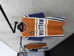Lv Crew Neck Flame Jacquard Woolen Short Sleeve