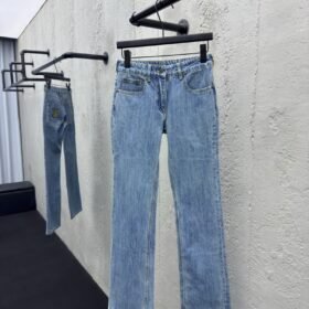 Lv Rope Embroidered Jeans