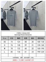 Balenciaga Luxury Script Embroidered Monogram Short Sleeve - 图片 10