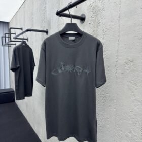 Dior Co-Branded Plain Knit Short Sleeve T-Shirt 2
