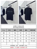 Dior Alphabet Printed Washed And Rubbed Short Sleeve 1 - 图片 10