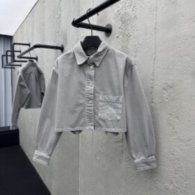 Lv washed and burned denim jacket jacket 1