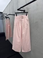 Lv washed and burnished wide leg jeans 2