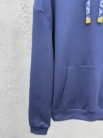 Lv Solid Color Drawstring Hooded Long Sleeve Sweatshirt 2 - 图片 6