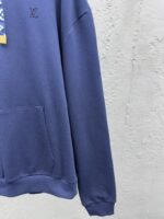Lv Solid Color Drawstring Hooded Long Sleeve Sweatshirt 2 - 图片 7