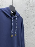 Lv Solid Color Drawstring Hooded Long Sleeve Sweatshirt 2 - 图片 8