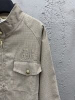 Miu Miu Plaid Belted Jacket - 图片 5