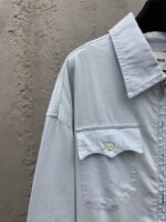 Miu Miu Solid Color Letter Logo Zipper Long Sleeve Jacket Coat - 图片 4
