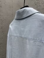 Miu Miu Solid Color Letter Logo Zipper Long Sleeve Jacket Coat - 图片 9