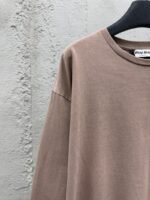 Miu Miu Pocket Letter Embroidered Long Sleeve - 图片 4