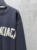 Balenciaga Gum Tape Alphabet Logo Print Round Neck Long Sleeve - 图片 5