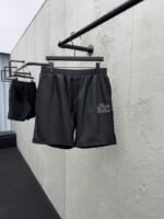 Lv x Nigo Co-branded Printed Silk Shorts