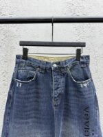 Balenciaga Jeans Embroidered Denim Pants - 图片 3