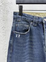 Balenciaga Jeans Embroidered Denim Pants - 图片 4