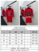 Balenciaga Fw25 Letter Print Crew Neck Pullover Short Sleeve T-Shirt 1 - 图片 10