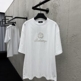 Balenciaga Angel Embroidered Short-Sleeved T-Shirt 2
