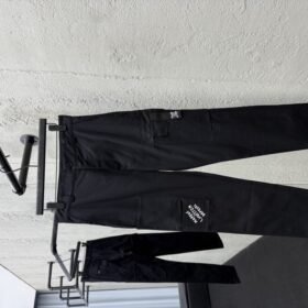 LV Solid Color Letter Embroidery Casual Workwear Pants 1
