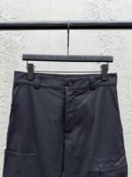LV Solid Color Letter Embroidery Casual Workwear Pants 1 - 图片 3