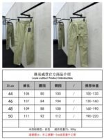 LV Solid Color Letter Embroidery Casual Workwear Pants 2 - 图片 10