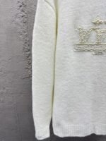 LV Embroidered Pearl Logo Knit Sweater - 图片 6