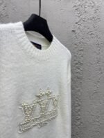 LV Embroidered Pearl Logo Knit Sweater - 图片 8
