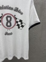 Dior Cotton Knit Round Neck Printed Short Sleeve Shirt - 图片 7